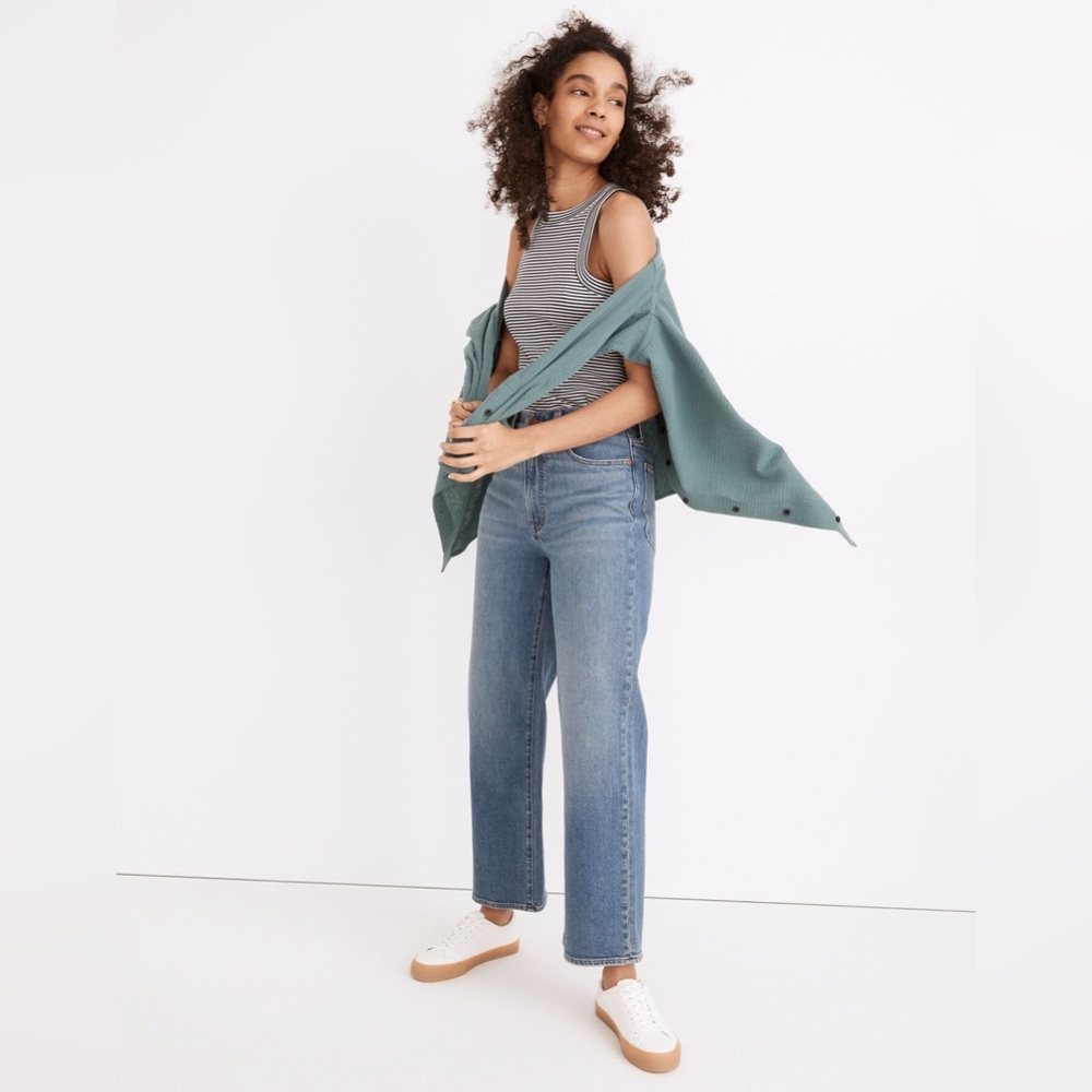 Madewell The Perfect Vintage Wide Leg Crop Jean